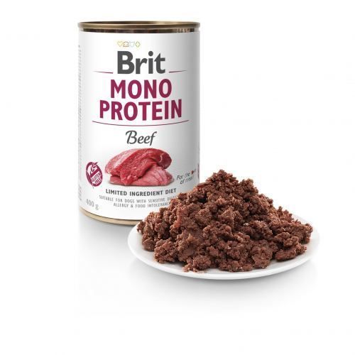 Влажный корм Brit Mono Protein Beef для собак, с говядиной, 400 г 100057/9766 фото
