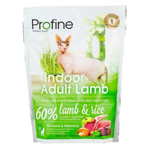 Сухий корм Profine Indoor для котів, які живуть в приміщенні, з ягням та рисом, 300 г 170568/7725 фото