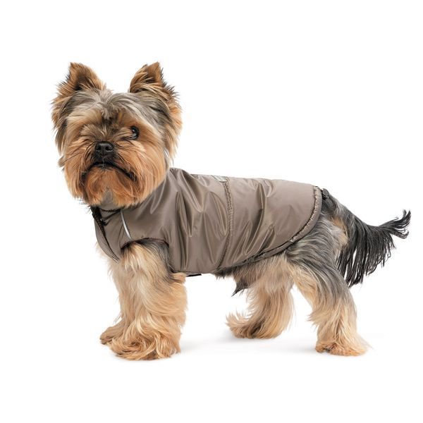 Жилет Pet Fashion Hardy для собак утеплений водонепроникний з отвором для повідця бежевий розмір M2 PR243746 фото