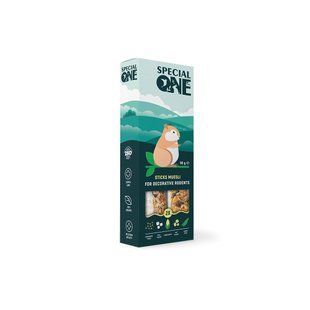 Палички Speciаl One &laquo;Мюслі&raquo; для декоративних гризунів, 90 г PR242348 фото