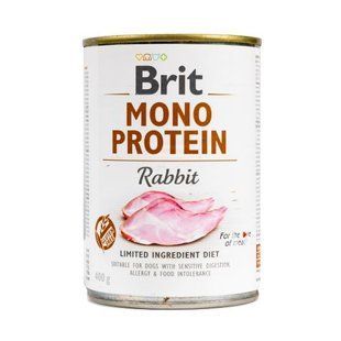 Вологий корм Brit Mono Protein Rabbit для собак, з кроликом, 400 г 100061/9797 фото