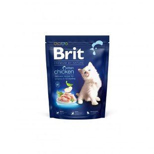 Сухой корм Brit Premium Cat by Nature Kitten для котят, с курицей, 300 г 171842 фото