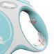 Рулетка Flexi New Comfort для собак, стрічка, розмір M, 5 м (блакитна) FL 043615 фото 4