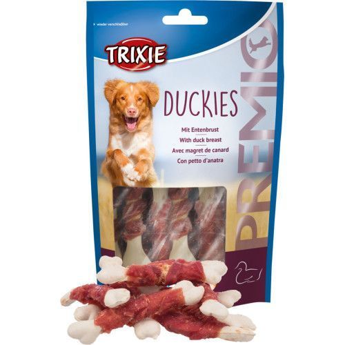 Лакомство Trixie Premio Duckies для собак косточки с уткой 100 г 31538 фото