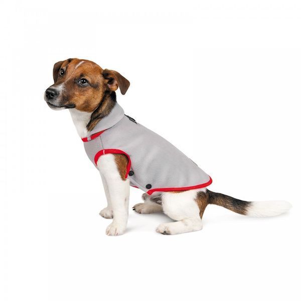 Жилет Pet Fashion &laquo;Fleecy&raquo; для собак, розмір XS2, сіро-червоний FLEECY сер-кр XS2 фото