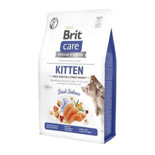 Сухой корм Brit Care Cat by Nutrition Kitten Gentle Digestion Strong Immunity для котят, с лососем, 2 кг 172542 фото