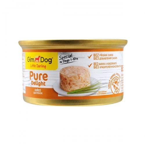 Вологий корм GimDog LD Pure Delight для собак мініатюрних порід, з куркою, 85 г G-513140/003 фото