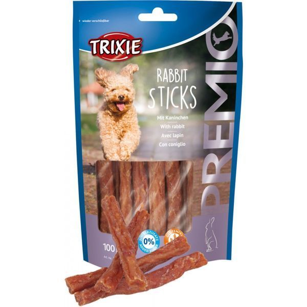 Ласощі Trixie Premio Rabbit Sticks для собак палички з кроликом 100 г 31709 фото