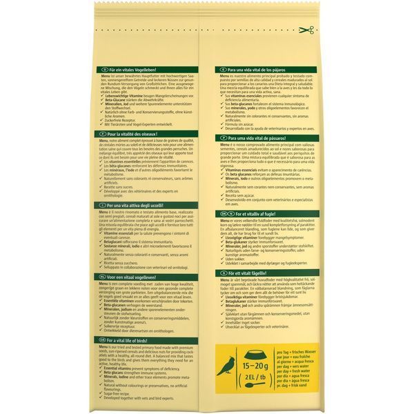Корм Vitakraft Menu для нимф, 1 кг 21003 фото