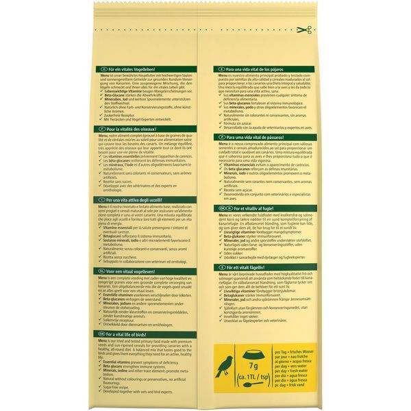 Корм Vitakraft Premium Menu для канареек, 1 кг 21450 фото