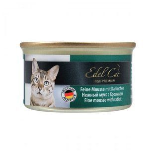 Вологий корм Edel Cat для котів, з кроликом, 85 г 6000804/0334 фото