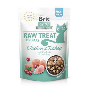 Лакомства для кошек Brit Raw Treat Urinary Freeze-dried с курицей и индейкой, 40 г 112188 фото