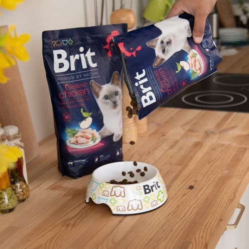 Сухой корм Brit Premium Cat by Nature Sterilised для стерилизованных кошек, с курицей, 8 кг 171870 фото